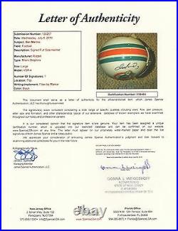 Dan Marino Authentic Signed Full Size Miami Dolphins Pro-line Helmet Jsa Letter