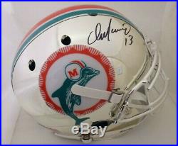 Dan Marino Autographed Dolphins Full Size Authentic CHROME Helmet JSA COA