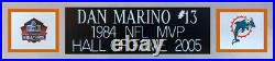 Dan Marino Autographed & Framed Teal Dolphins Jersey Auto JSA COA D8-L