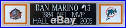 Dan Marino Autographed & Framed White Dolphins Jersey Auto Beckett COA D17-L
