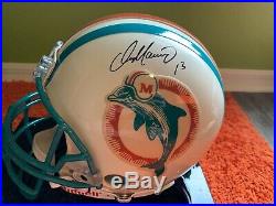 Dan Marino Autographed Full Size Helmet, Upper Deck Miami Dolphins. WithCOA