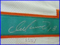 Dan Marino / Autographed Miami Dolphins White Custom Football Jersey / Jsa Coa