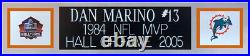 Dan Marino Autographed and Framed White Dolphins Jersey Fanatics COA