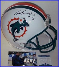 Dan Marino Hand Signed Miami Dolphins Full Size Authentic Pro Helmet Hof 05 Bas