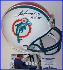 Dan Marino Hand Signed Miami Dolphins Full Size Authentic Pro Helmet Hof 05 Bas