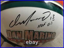 Dan Marino Miami Dolphins Autographed Hall of Fame Pro Helmet 317/1313