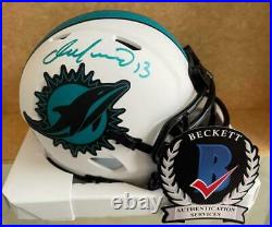 Dan Marino Miami Dolphins Signed Auto Lunar Eclipse Mini Helmet Bas Witness