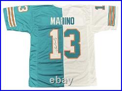 Dan Marino Miami Dolphins Signed Autograph Custom Jersey HALF/HALF Split JSA Cer