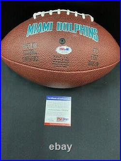 Dan Marino Miami Dolphins Signed Brown Logo Full Size Football Psa/dna Coa Hof