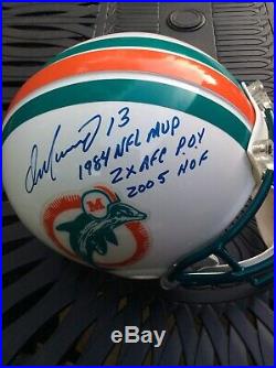 Dan Marino Proline autographed full size Miami Dolphins helmet JSA COA