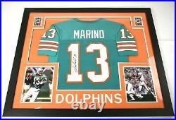 Dan Marino Signed 35x43 Custom Framed Jersey Miami Dolphins JSA COA Auto
