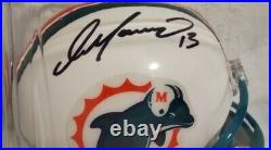 Dan Marino Signed Autographed Miami DolphinsMini Helmet With Mounted MemoriesCOA