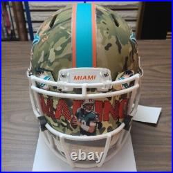 Dan Marino Signed Miami Dolphins Speed Full Size Camo NFL Helmet Custom Visor