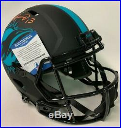 Dan Marino Signed Riddell Dolphins Speed Full Size Eclipse Deluxe Helmet Bas Itp
