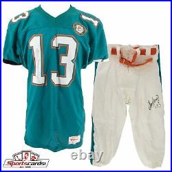 Dan Marino Signed and Game Worn 1990 Miami Dolphins Jersey and Pants MEARS A10