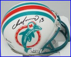 Dolphins DAN MARINO Signed Riddell Mini Helmet AUTO MVP HOF 1998 Beckett