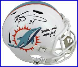 Dolphins Ricky Williams Smoke Weed Everyday Signed F/S Speed Rep Helmet JSA