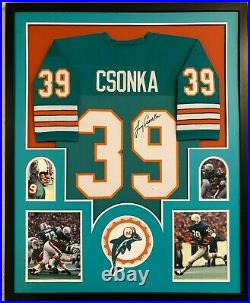 Framed Miami Dolphins Larry Csonka Autographed Signed Jersey Jsa Coa