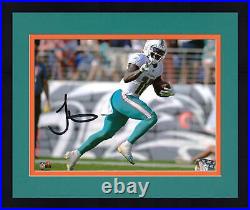 Framed Tyreek Hill Miami Dolphins Autographed 8 x 10 Peace Sign Photograph