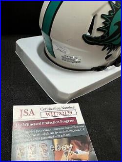 Frank Gore Miami Dolphins Autographed Lunar Eclipse Mini Helmet Jsa Coa