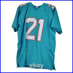 Frank Gore Miami Dolphins NFL #21 Signed Autograph Custom Aqua Jersey XL JSA