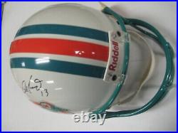 Hof Legend Dan Marino Signed Reglation Miami Dolphins Helmet Cas Coa Free Ship