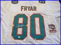 Irving Fryar Miami Dolphins Autograph Signed Custom Style Jersey JSA