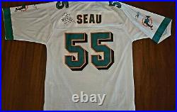 JUNIOR SEAU Miami Dolphins Signed NFL Jersey
