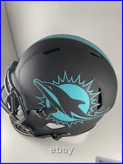 Jaelan Phillips Autographed Miami Dolphins Eclipse Full Size Helmet BECKETT