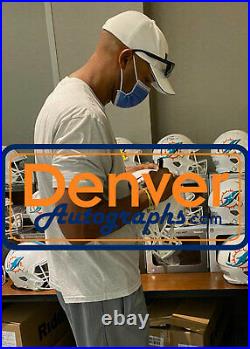 Jason Taylor Autographed/Signed Miami Dolphins F/S Speed Helmet JSA 28296