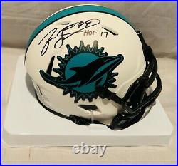 Jason Taylor Autographed Signed Miami Dolphins Lunar Mini Helmet BAS