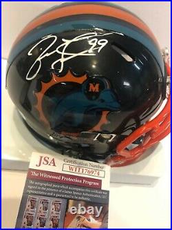Jason Taylor Autographed Signed Miami Dolphins Speed Mini Helmet Jsa Coa