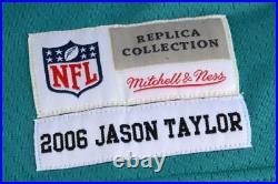 Jason Taylor Miami Dolphins Signed Mitchell & Ness Teal Jersey & HOF 2017 Insc