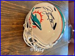 Jason Taylor Miami Dolphins Signed Riddell Speed Authentic Helmet with COA