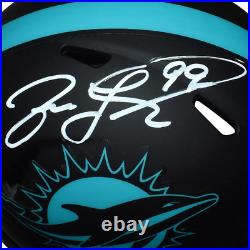 Jason Taylor Signed Miami Dolphins Eclipse Speed Mini Replica Football Helmet J
