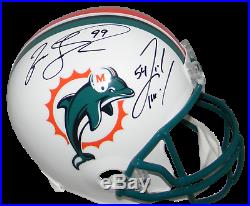 Jason Taylor & Zach Thomas Signed Miami Dolphins Full Size Helmet Beckett