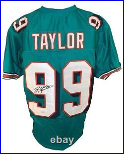 Jason Taylor autographed signed jersey NFL Miami Dolphins JSA COA