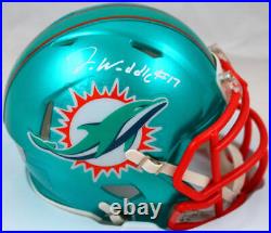 Jaylen Waddle Autographed Miami Dolphins Flash Speed Mini Helmet-Fanatics