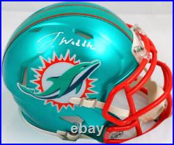 Jaylen Waddle Autographed Miami Dolphins Flash Speed Mini Helmet-Fanatics White