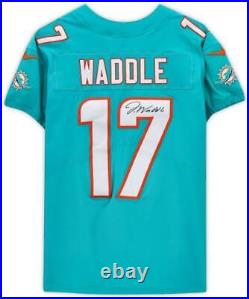 Jaylen Waddle Miami Dolphins Autographed Aqua Nike Elite Jersey