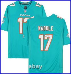Jaylen Waddle Miami Dolphins Autographed Aqua Nike Game Jersey