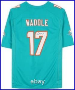 Jaylen Waddle Miami Dolphins Autographed Aqua Nike Game Jersey