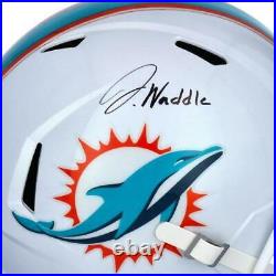 Jaylen Waddle Miami Dolphins Autographed Riddell Speed Replica Helmet