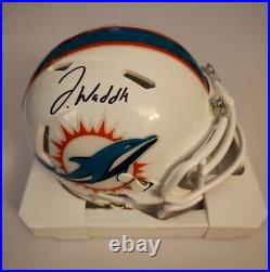 Jaylen Waddle Signed Autographed Miami Dolphins Mini Helmet Fanatics