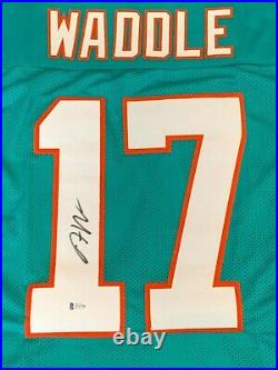 Jaylen Waddle Signed Miami Dolphins Jersey Beckett COA