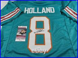 Jevon Holland Miami Dolphins Autograph Signed Custom Style Jersey JSA