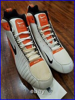 Jr Junior Seau Autograph Signed Miami Dolphins 2003 Game issued Football Cleats