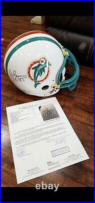 Jr Seau Autograph Signed Miami Dolphins Fullsize Football Helmet