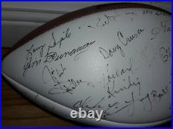 Jsa 45 Auto 1972 Super Bowl Champion Miami Dolphins Team Signed Football Perfect