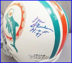 Jsa Certified Don Shula Signed Full Size Riddell Miami Dolphins Football Helmet